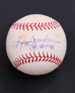 REGGIE JACKSON SIGNED INSCRIBED HOF 93 OFFICIAL MAJOR LEAGUE BASEBALL YANKEES - Picture 1 of 5