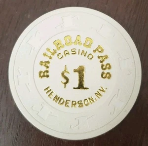 $1 Railroad Pass Henderson Casino Chip - Picture 1 of 2