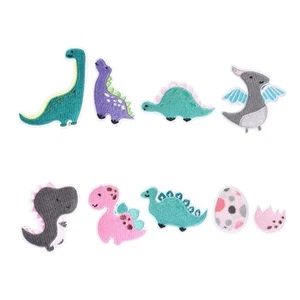 9 Pcs Animal Embroidery Patches Cartoon Dinosaur Iron On Patches Sew on Patches - Picture 1 of 8