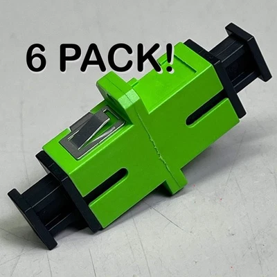 CORNING (6 PACK) Fiber Optic Adapters Full-Flange Mount Ceramic Sleeve ADPSC00CC - Image 1 of 4