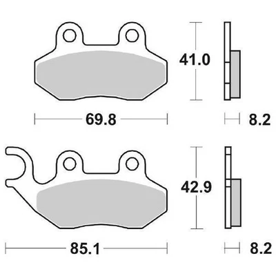 Pastillas De Freno SBS 140 HF SYM JET SPORT X SR 2T 50 2006 2013 - Imagen 1 de 4