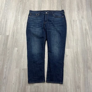 Lucky Brand 410 Athletic Slim Jeans Men's 40 x 30 Blue Dark Wash Western Cowboy - Picture 1 of 12