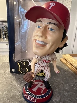 Bobblehead cabeza grande Cole Hamels Philadelphia Phillies en caja original raro Foto 1 de 3