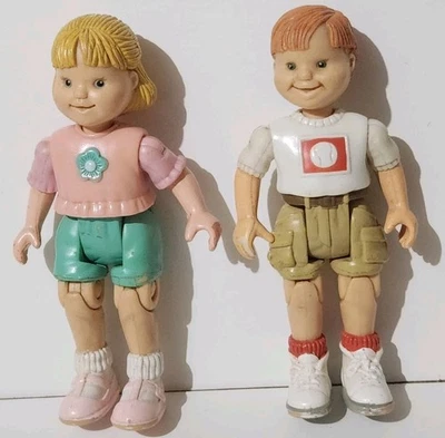 Vintage Fisher Price Loving Family Figurines Kids Toddlers Girl Boy Dollhouse - image 1 of 4