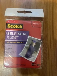 Scotch Selbstversiegelnde Laminierfolien 5 Beutel je 2,9” x 3,8” - Bild 1 von 2