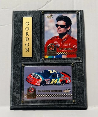🔥 Placa Jeff Gordon NASCAR Coleccionables Pieza de Memorabilia 8x6 Foto 1 de 4