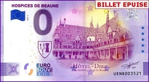 UENQ / HOSPICES DE BEAUNE / BILLET 0 € / NULL EURO-SCHEIN / 2022-2 - Picture 1 of 1