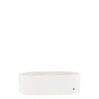 Tablett für Essig- & Ölflasche weiß mit Herz 18,5x11cm Bastion Collections - Bild 1 von 2