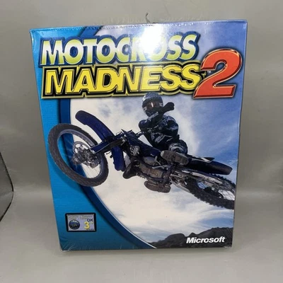 Motorola Motocross Madness 2 PC Game, Microsoft Big Box 2000 New Sealed  - Image 1 of 4