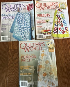 Lot of 3 Quilter's World Magazine Autumn 2022 Spring Summer 2023 - Imagen 1 de 7