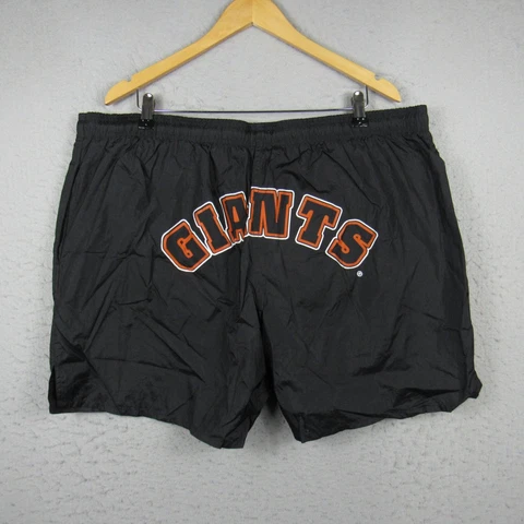 VINTAGE San Francisco Giants Shorts Mens XXL 2XL Black Baseball Lee Sports Cover