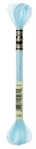 DMC Mouline LIght Effects Embroidery Floss -Color E747 Pearlescent Blue Sea Mist - Picture 1 of 2