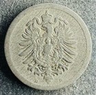 5 Pfennig 1874 D Deutsches Reich Wilhelm I KM#3 K210324C