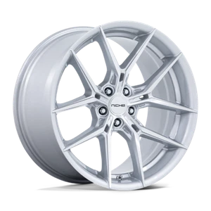 Niche NC279 PRODIGY 5 Silver & Machined Face Rims: 19x8.5, 5x114.3/5x4.5, 35mm - Picture 1 of 5
