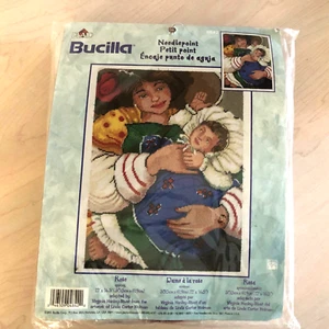 Needlepoint Kit Bucilla 4842 Rose Mother Child New Old Stock Cross Stitch 2001 - Picture 1 of 5