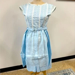 VTG 1960's Blue Cottage Core Formal Dress Youth - Picture 1 of 13