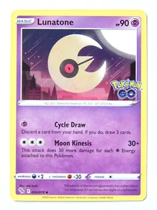 Lunatone 034/078 (NM, Pokemon Karte, Pokemon Go, 2022, Hellseher, Uncommon) - Bild 1 von 2