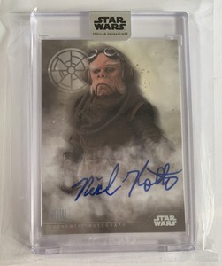 2020 Star Wars Topps Stellar Signatures Nick Nolte Kuill A-NN Base Auto 40/40