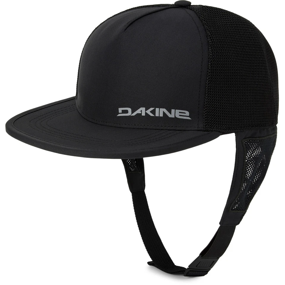Dakine Surf 卡车司机平沿帽黑色带可调节下巴带新品 — 第 1/1 张图片