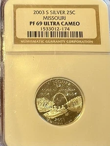 2003 S 25C Silver Missouri State Quarter NGC PR69DCAM (#174) - Picture 1 of 2