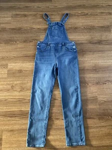 Girls Cat & Jack Overalls Blue Jean Super Stretch Size XL 14/16 (32x28) EUC - Picture 1 of 10