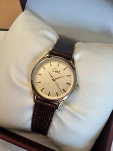 Vintage LIMIT Ladies Goldtone Watch with Lizard Grain Leather Strap K63 -06190. - Picture 1 of 16