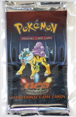 1 Pokemon Neo Revelation Booster Pack Raikou Pack Art Box Fresh Tamper Proof - Image 1 of 2