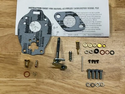 Farmall 130 140 200 230 240 340 404 2444 424 Marvel Schebler Kit básico de carburadores Foto 1 de 2