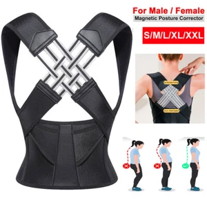 Adjustable Back Posture Belt Office Home Gym Back Straightener Posture Corrector - Picture 1 of 18