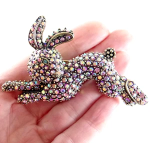 COMBO BROCHE/COLGANTE CONEJO CONEJITO PASCUA ESTRÁS ROSA AB ESTILO DISEÑADOR 3+" - Imagen 1 de 19