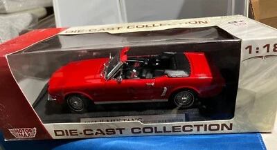 Motor Max American Classics 1964 1/2 Ford Mustang escala 1:18 rojo Foto 1 de 4