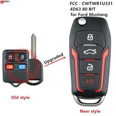 Upgraded Flip Remote Key Fob for 2004 2005 2006 - 2014 Ford F150 F250 CWTWB1U331 Foto 1 de 4