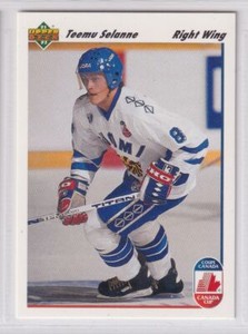 Teemu Selanne 1991-92 Upper Deck Rookie #21 Finland b |1129