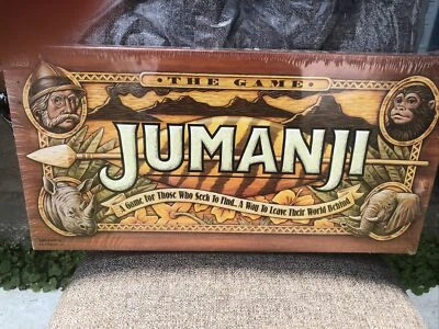 1995 Milton Bradley Jumanji The Game Board Game 4407 - New Sealed Unopened - Image 1 of 3