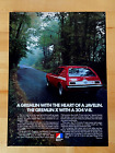 1972 Original Print Ad AMC American Motors Gremlin X with a 304 V-8!
