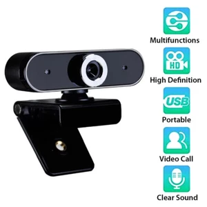 Webcam  Built-in Microphone USB Plug And Play Live Course Conference Camera - Afbeelding 1 van 13