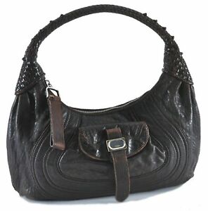 Y2K Vintage Fendi Spy Bag - Rare Hobo Shoulder Bag Edition in Brown Leather