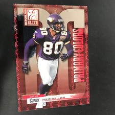 Cris Carter 2001 Donruss Elite Primary Colors #735/975 #PC34 Vikings M14