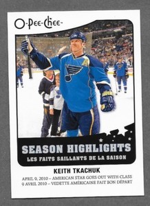 2010-11 O-Pee-Chee Inserts Season Highlights Stat Kings U pick 10-11 OPC