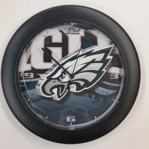 NFL Philadelphia Eagles 11" Round Clock, New Cover