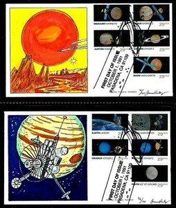 2568-2577 29c Stamps (1991) SPACE PROBES FDC HD/HP BY PASLAY CLASSIC CACHETS - Picture 1 of 1