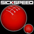 RED OL' SKOOL SHIFT KNOB FOR 6 SPEED SHORT THROW SHIFTER SELECTOR 10X1.5