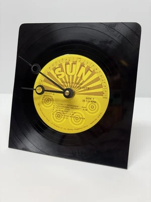 Sun Records Recycled Vinyl Record Clock - Image 1 of 4