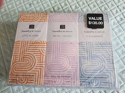 Paquete de 3 Love Blooms Petal Crush aguamarina Shelli Segal lavandería por diseño 3,4 OZ Ea Foto 1 de 4