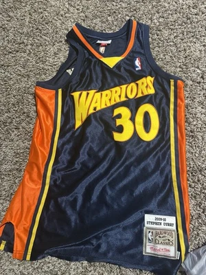 Mitchell And Ness Steph Curry Throwback Warriors Jersey - Image 1 of 2