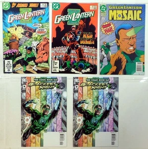 Green Lantern Lot 5 #202, 209, Mosaic 5, FCBD Blackest Night 0 x2 1986 DC Comics - Bild 1 von 1
