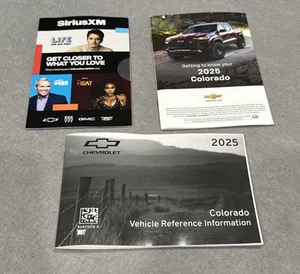 2025 Chevy Colorado Vehicle Reference Info 25 Chevrolet Owners Manual User Guide - Picture 1 of 12