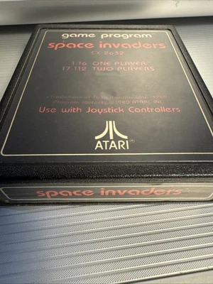 Vintage 1980 Space Invaders CX-2632 Atari 2600 Video Game Cartridge 7800 - Image 1 of 2