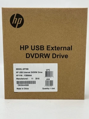 New HP USB External Drive DVDRW F2B56AA - Image 1 of 4