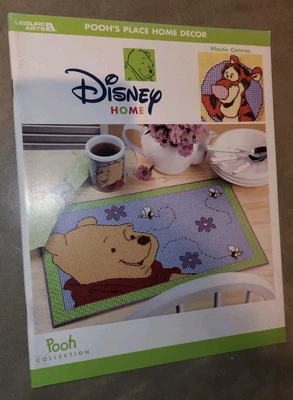 Leisure Arts Disney Home Pooh Home Decor Plastic Canvas Needlework Pattern Book - Image 1 of 3